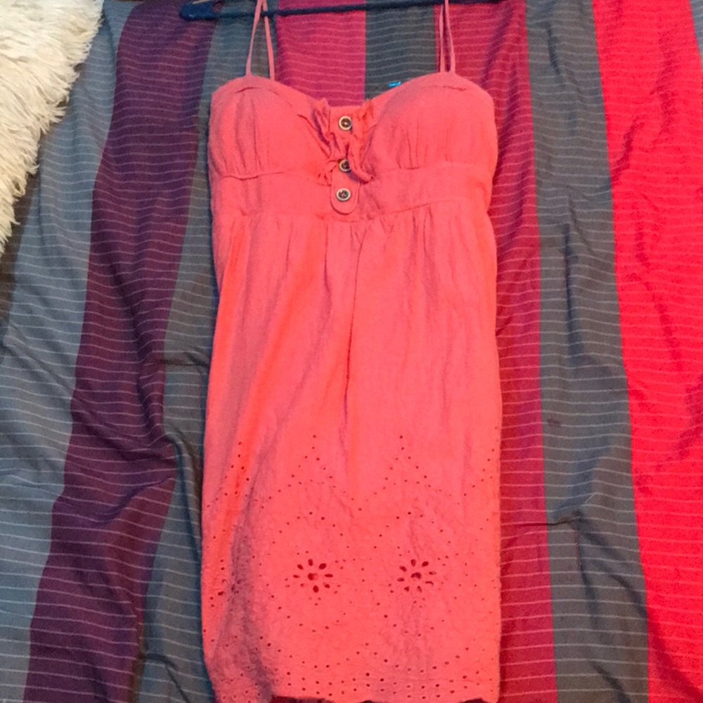 Coral summer dress
